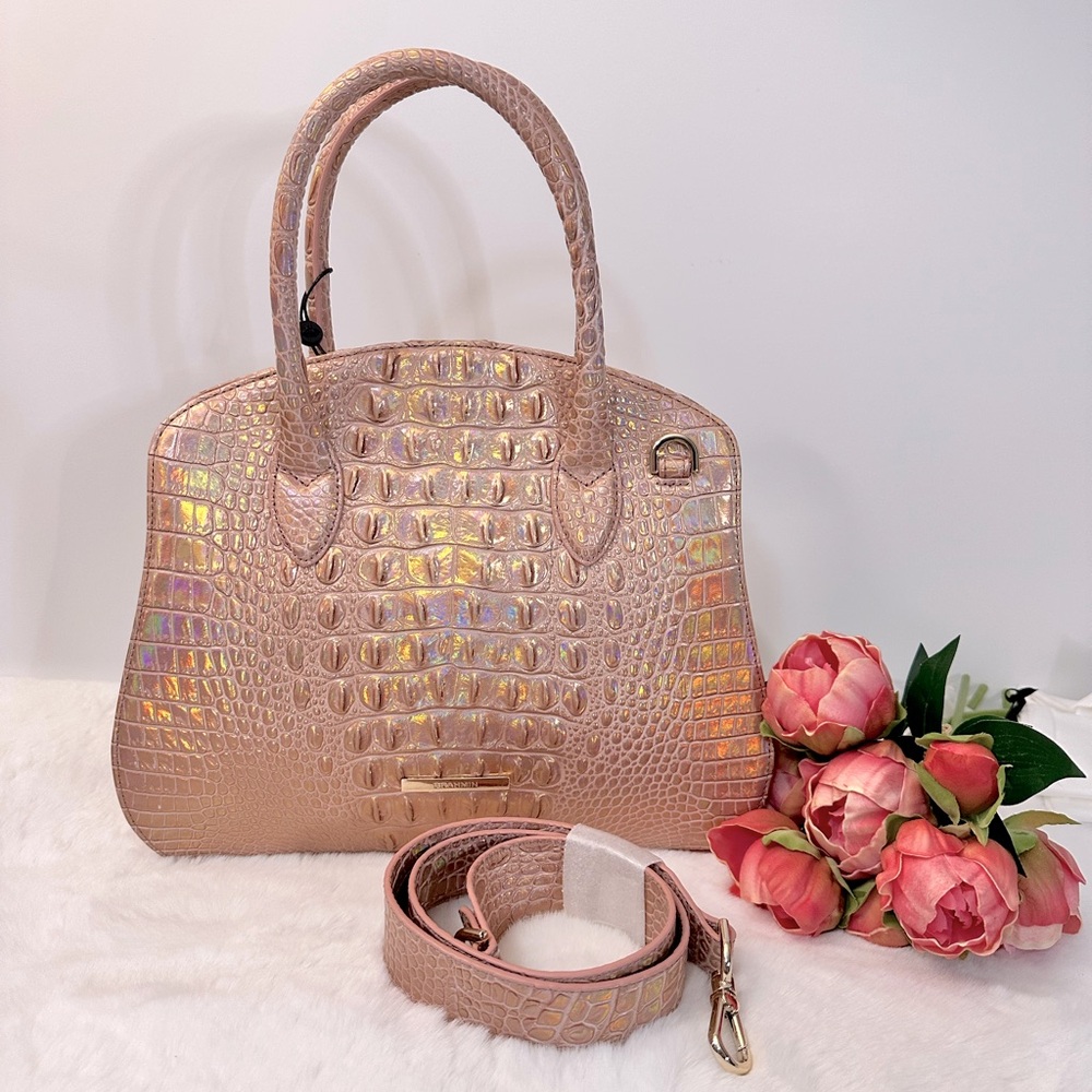 Brahmin Rosetta rose gold